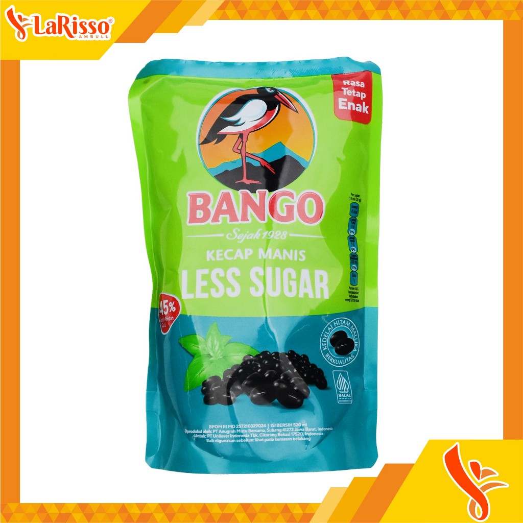 

BANGO KECAP MANIS LESS SUGAR 520ML