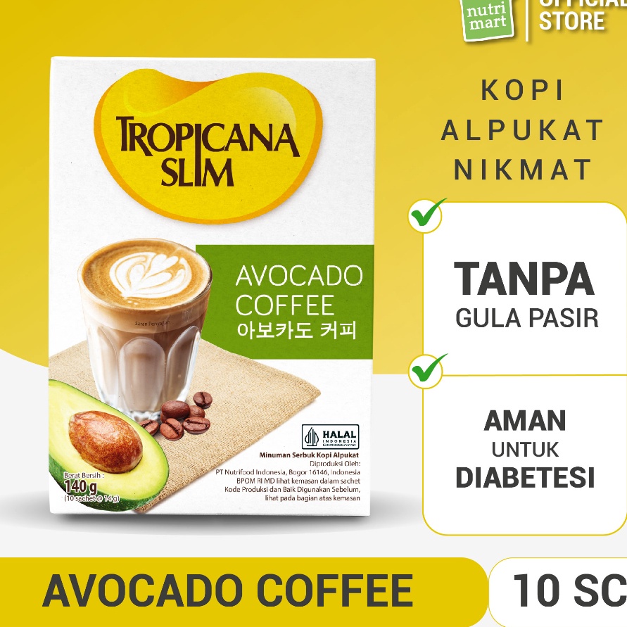 

KCXR2333 【FSASH SALE】 Tropicana Slim Avocado Coffee 10 Sachet - Kopi Susu Nikmat Tanpa Gula Pasir