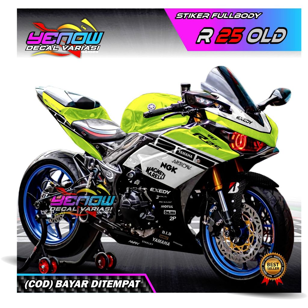 Decal Stiker Motor Fullbody R25 Old Deseign Race GP