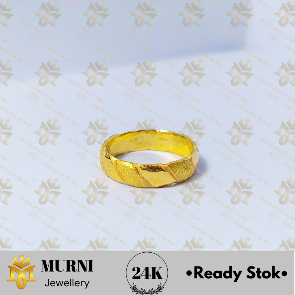 Cincin Emas 24K Asli Model Full Keong - Toko Emas Murni