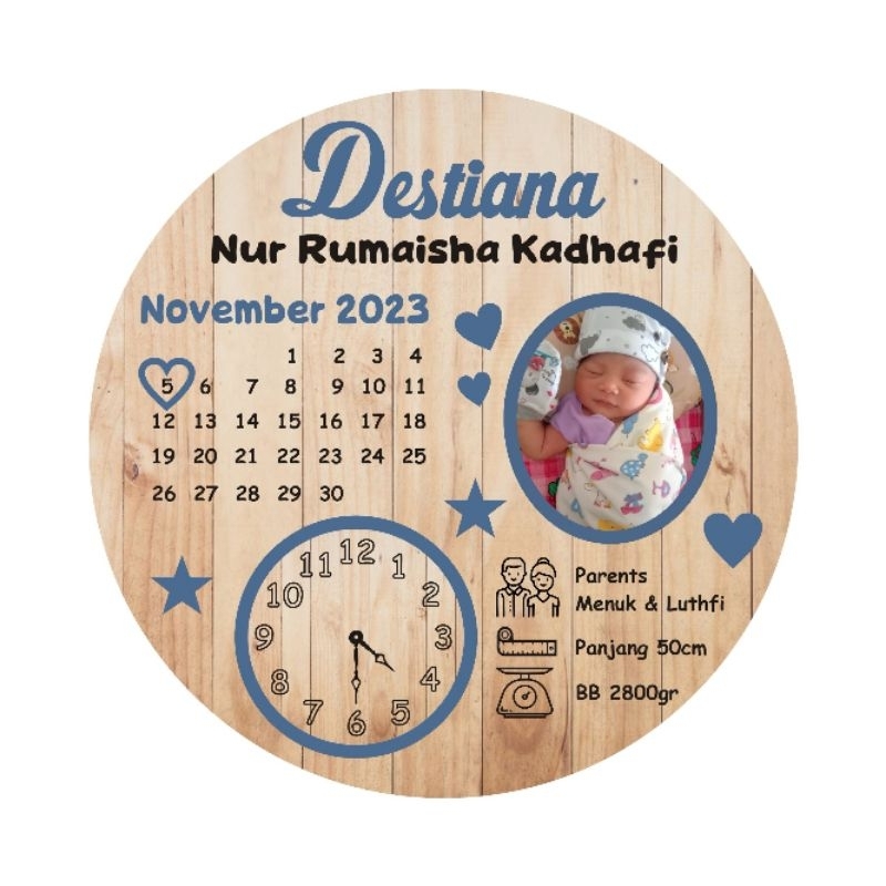 Biodata bayi baru lahir | Baby born | Papan nama bayi | Foto baby born