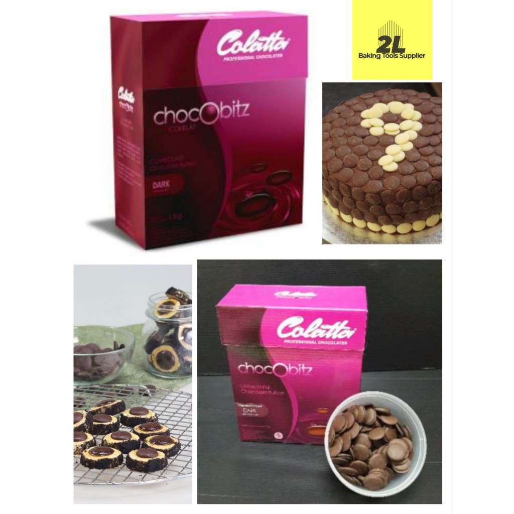 

Colatta Chocobitz Button Compound coklat kancing bulat 1 KG
