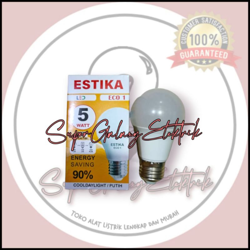 LED Estika ECO 5W / LAMPU LED 5W / Bohlam LED 5W