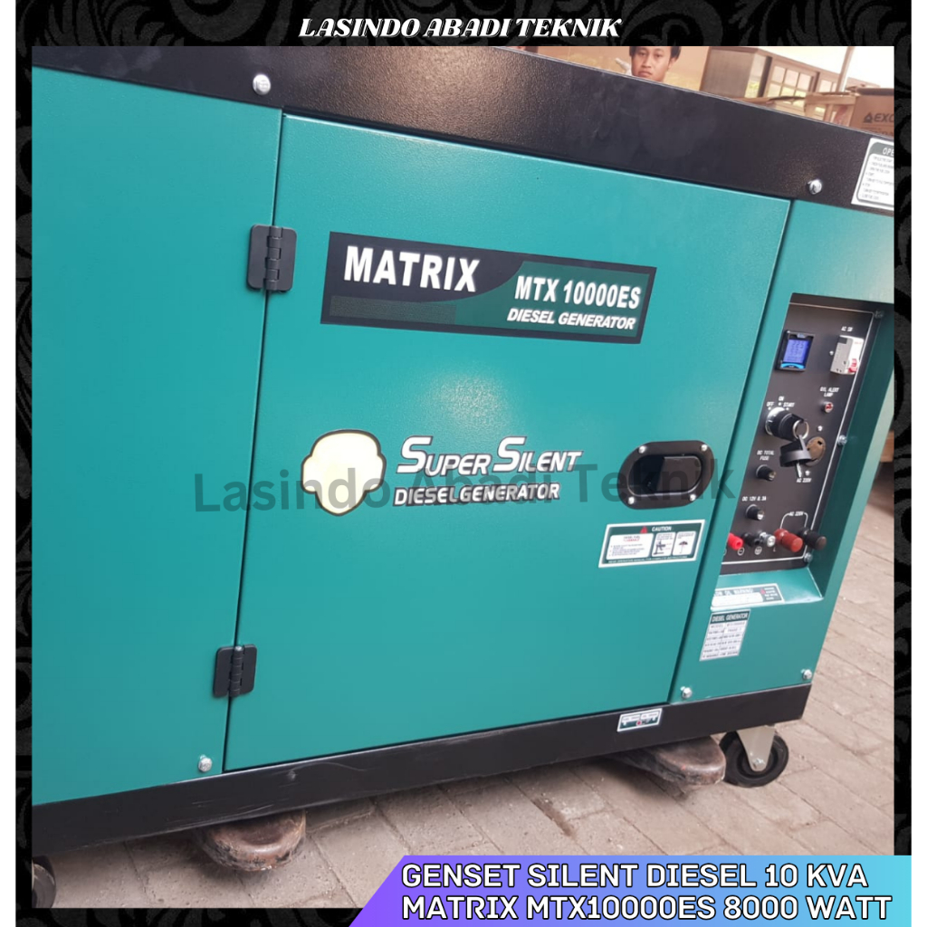 genset silent diesel 10 kva matrix mtx10000es 8000 Watt MTX 10000 ES