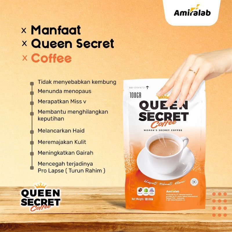 

Amiralab Queen Secret Coffee Minuman Kopi Lancar Haidd Menstruasi Telat Terlambat Siklus Bulan Jamu Ramuan Alami Ampuh