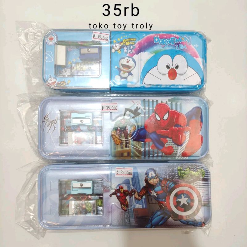 

Kotak Pensil Karakter Spiderman Marvel Doraemon