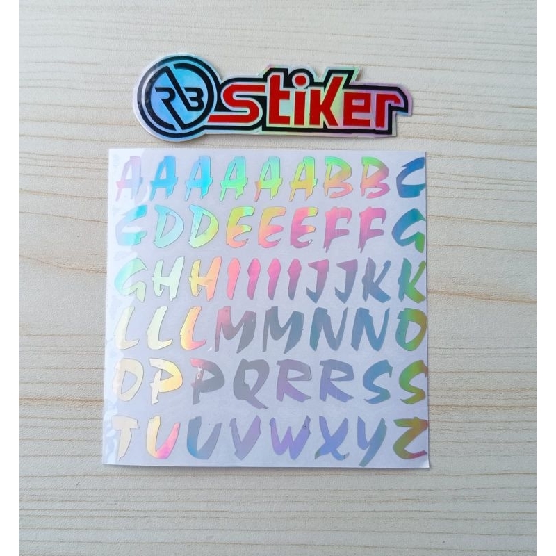 

Stiker huruf ABJAD cutting serbaguna
