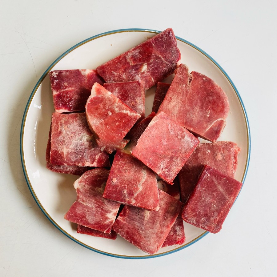 

Daging Sapi potong Rendang ténderloin 500gram-an.