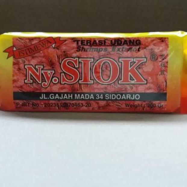 

[✹I68/] Terasi/ Trasi Udang Nyonya/ Ny. Siok Mentah 200gr Termurah ( ) Restok Gan