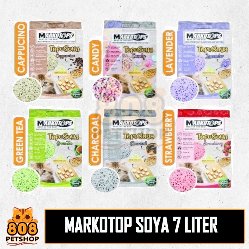 HARGA GROSIR MARKOTOP SOYA TOFU Clump Cat Litter Pasir Kucing SOYA 7 Cat Litter ?