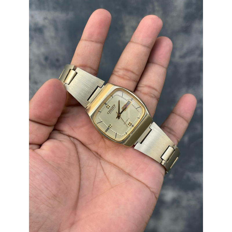 Jam Tangan Pria Citizen Automatic 21Jewels Aluminium 8200 Vintage