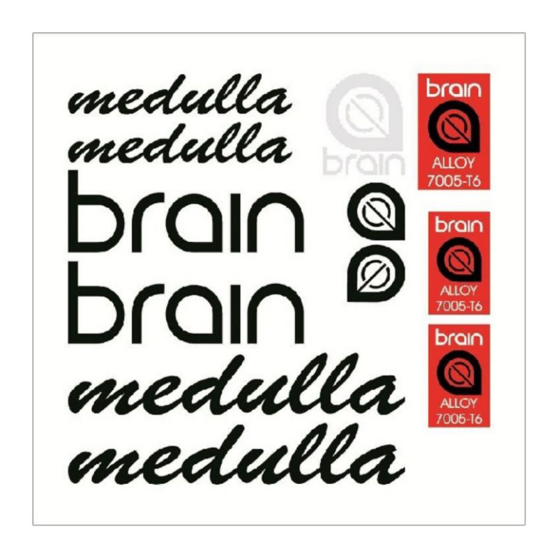 Decal Decals Stiker Sticker Frame Fixie Brain Medulla Atales Konig Octo Corpus