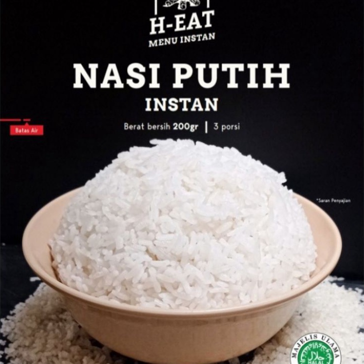 

LYRX3541 DiSkon !! H-EAT Makanan Instan H-EAT Makanan Gunung Nasi Putih