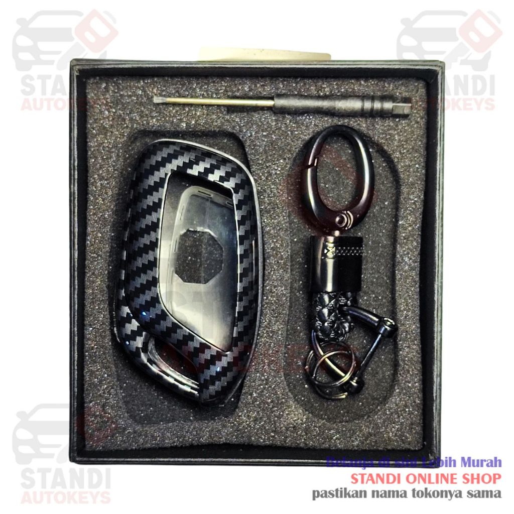 Cover Kunci Smart Key Sarung Kunci MG 5 HS Carbon Case
