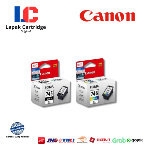 Tinta Cartridge Canon 745XL Black & 746XL Colors Original