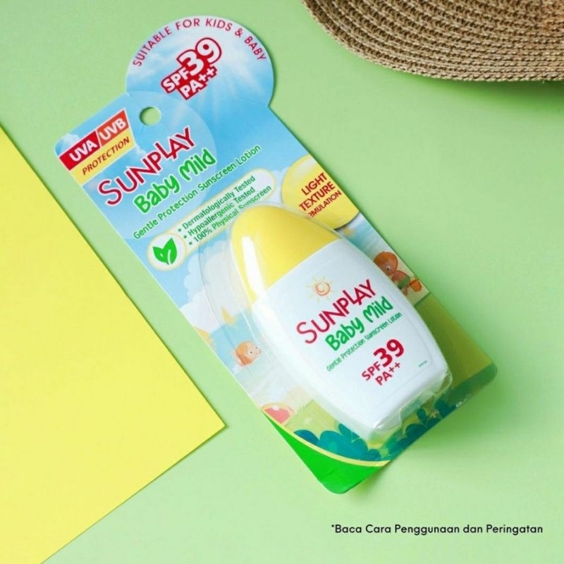 Sunscreen Lotion Bayi & Anak Anak SPF 39 PA++ / Sunscreen Bayi & Anak Anak / Sunplay Baby Mild SPF39