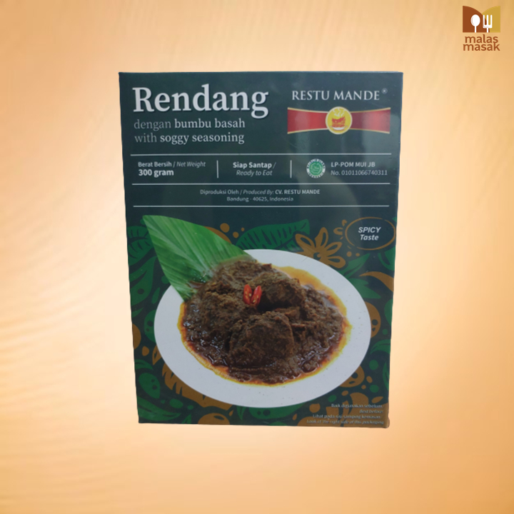 

Rendang Basah Spicy Pedas Restu Mande Rendang Padang 300gr