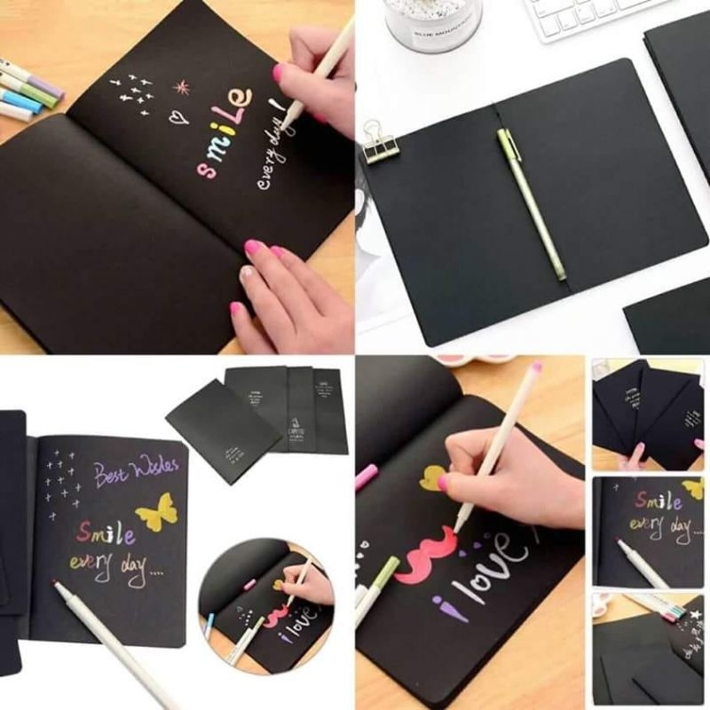 

Black paper Drawing Notebook