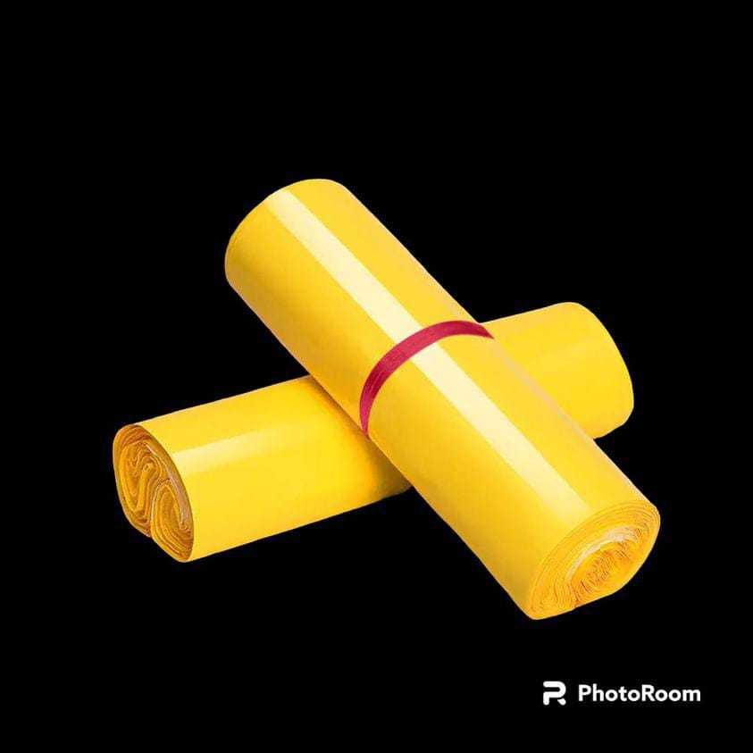 

Plastik Polymailer/Bungkus Kemasan KUNING Non Glossy isi +/- 100 pcs