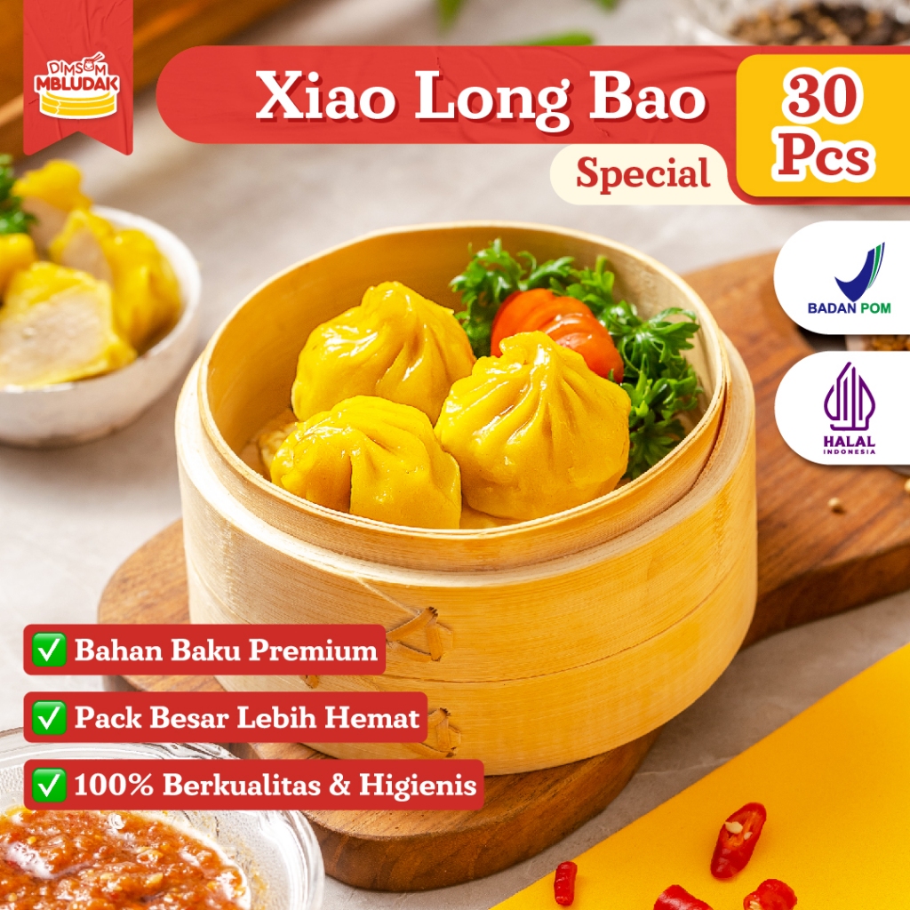

Dimsum Mbludak Xiao Long Bao Frozen Dimsum Special Halal 30 Pcs