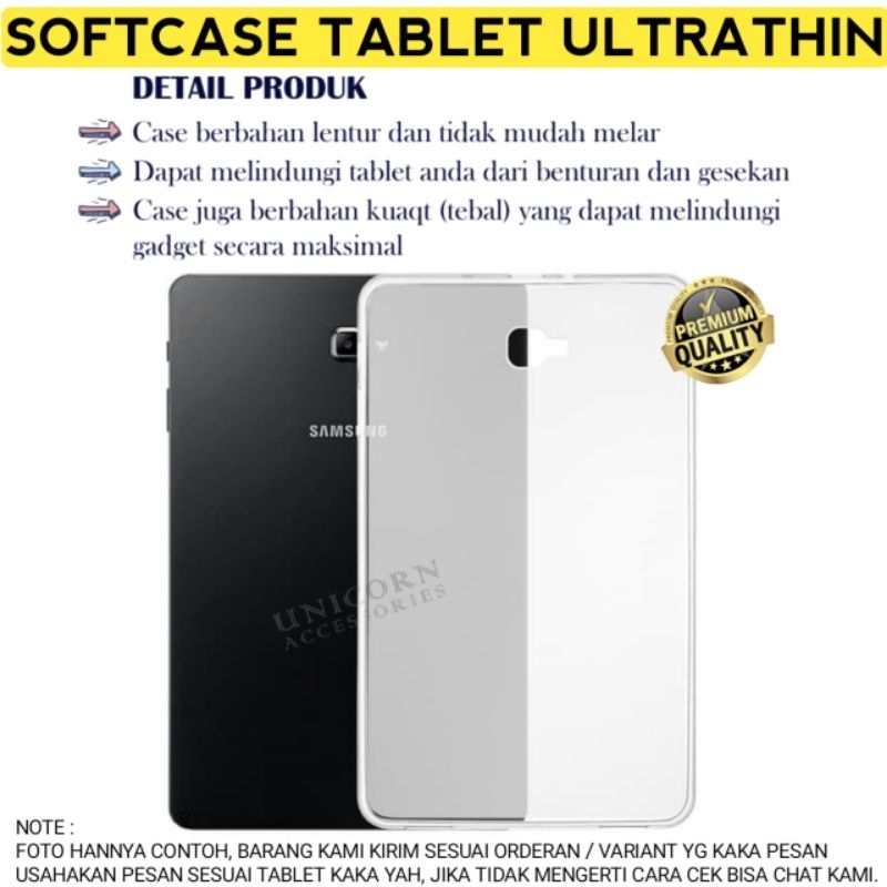 Softcase Samsung Tab A6 A7 8.7 7 10.4 inci LTE Lite 2016 2020 T280 T285 T500 T505 T220 T225 Casing Ultrathin Tablet Silikon Jelly Case Silicon Cover
