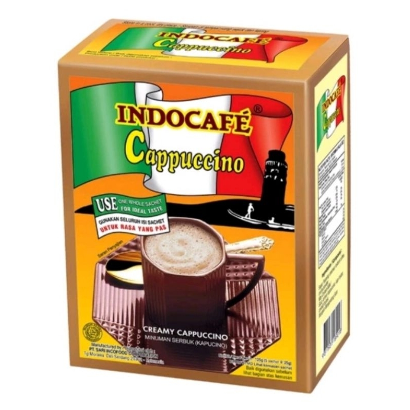 

Indocafe Cappuccino isi 5 sachet