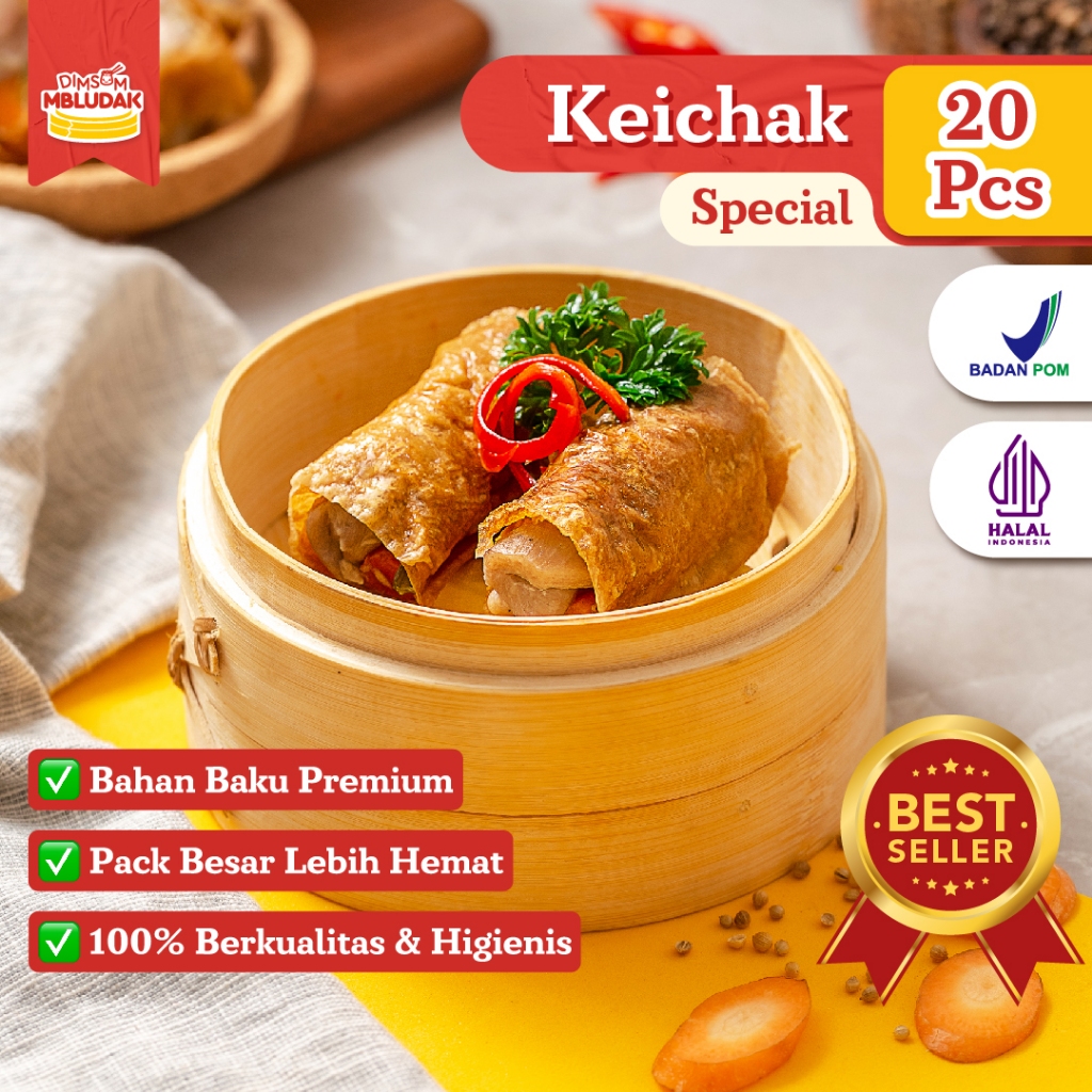 

Dimsum Mbludak Keichak Frozen Dimsum Special Halal 20 Pcs