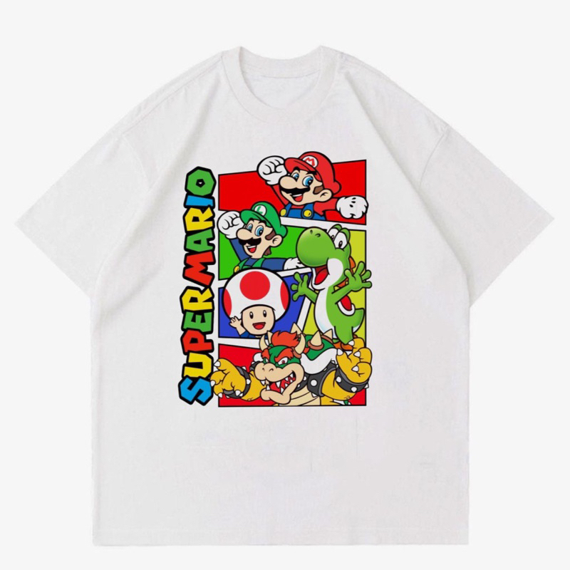 KAOS SUPER MARIO VINTAGE | T-SHIRT BAJU GAMBAR SUPER MARIO | KAOS SUPER MARIO 2023