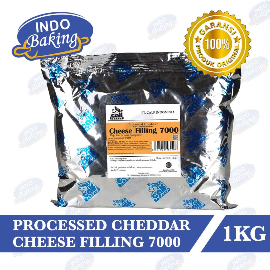 

Calf Cheese Filling 7000 Cheddar Saus Keju Savoury 1Kg Processed Cheese Filling 1 Kg