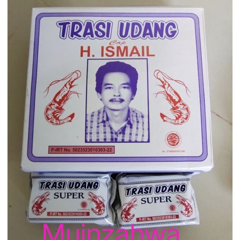 

Terk!!ni TRASI UDANG H.ISMAIL/TRASI ISMAIL 1 BOX/ 1KG(10PCS)/TERASI UDANG/TERASI MURAH Kualitas Terbaik