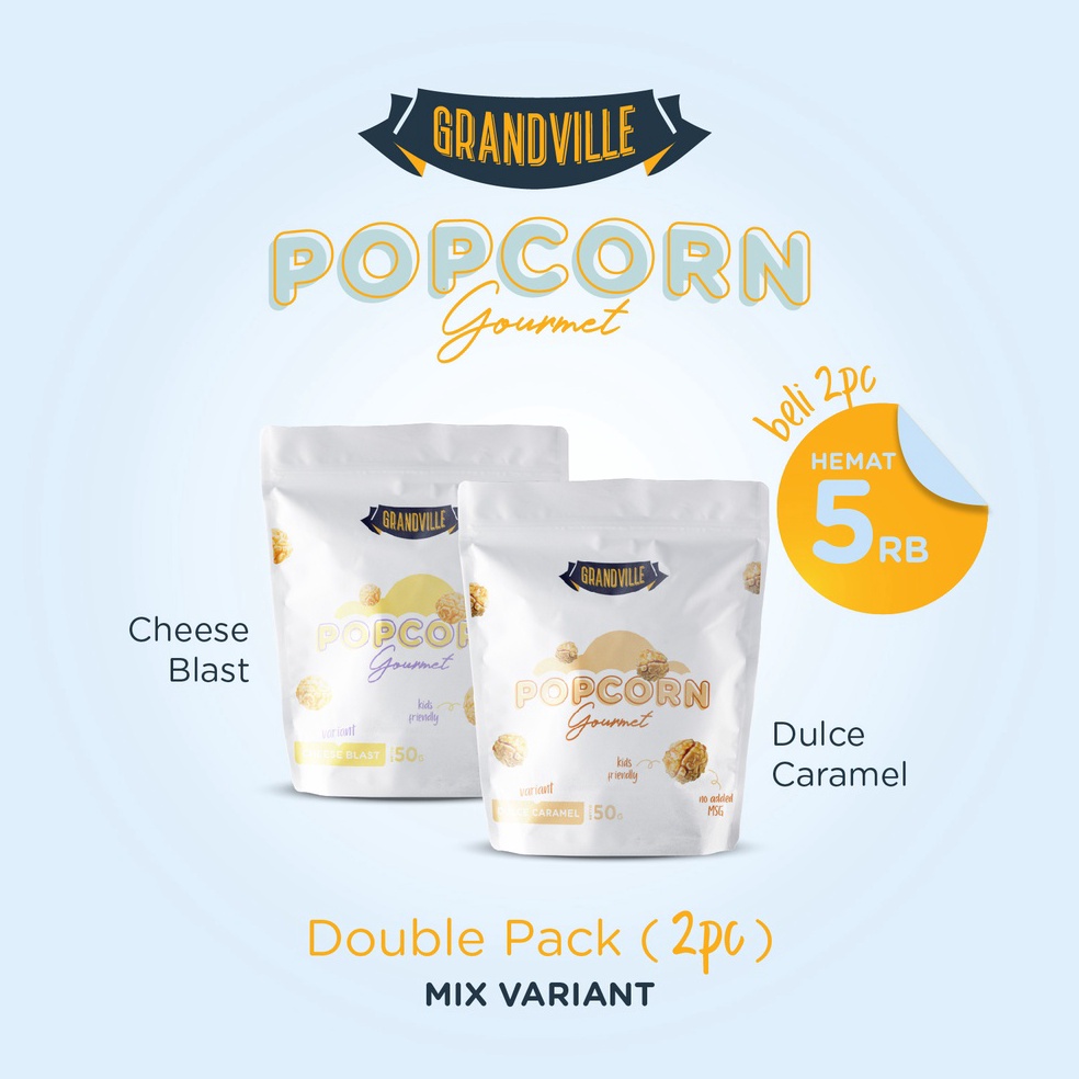 

Serb4 Murah Grandville Popcorn Gourmet Double Pack New Variant Stock Masih Banyak