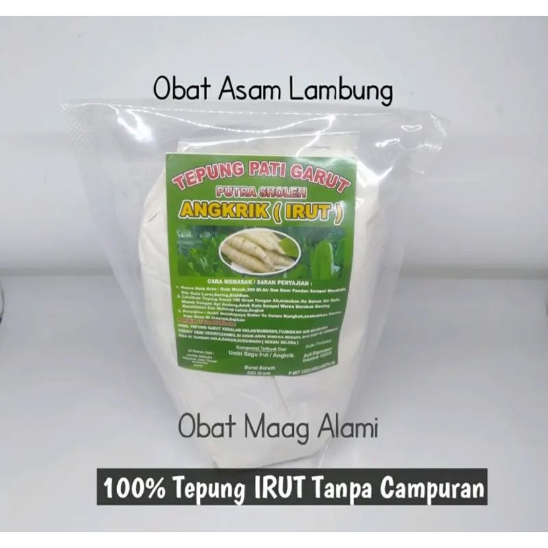 

Tepung garut / Tepung pati angkrik / Tepung irut asam lambung 500 gram