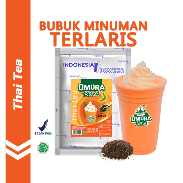 

Thai Tea 500gr / Indonesia Powder / Bubuk Minuman Omura Blend