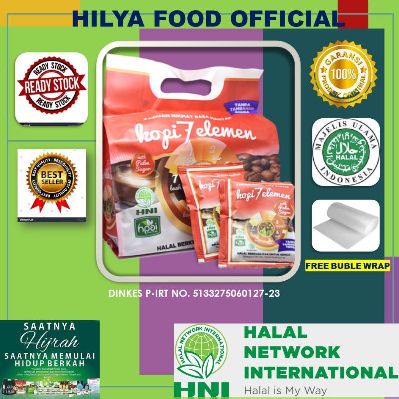 

Bny31 Kopi 7 Elemen Isi 20 sachet Kopi Herbal Nikmat Rasa Mantap