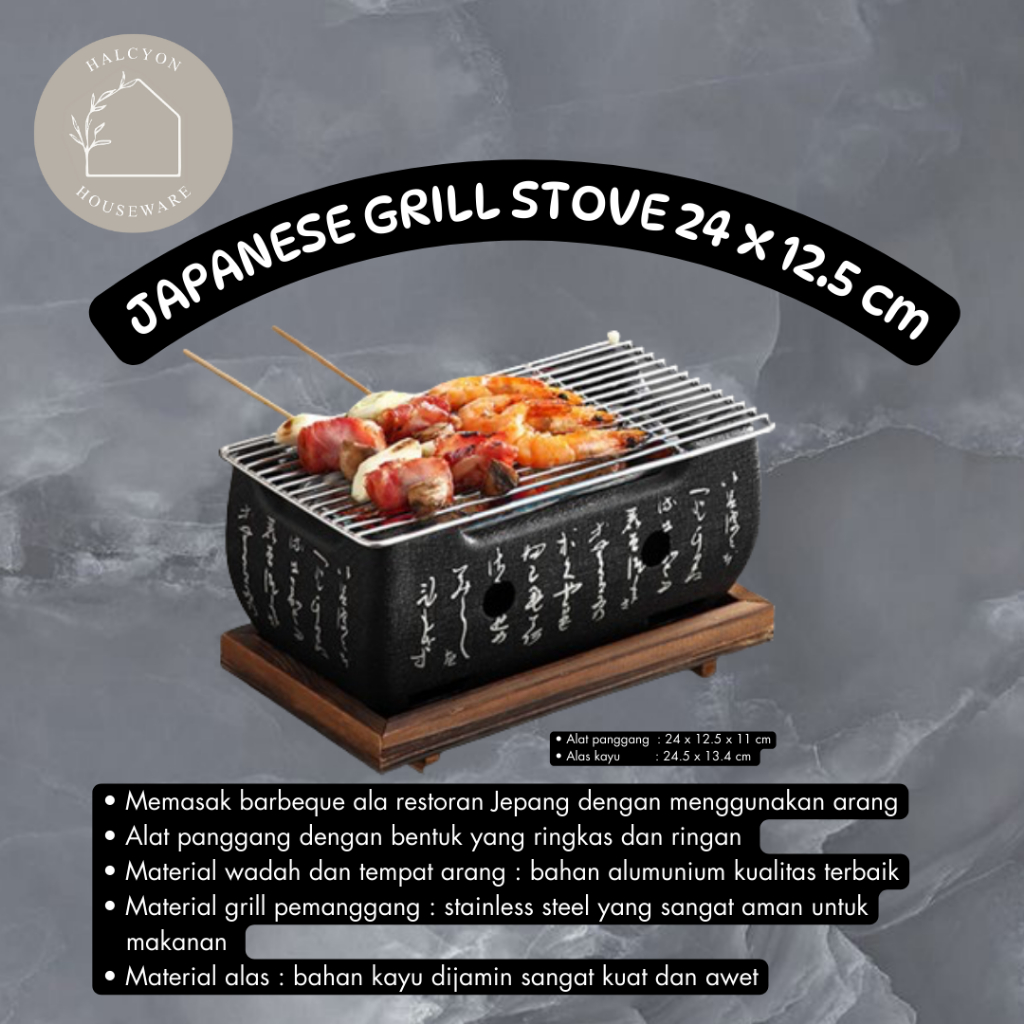 Alat Panggang Hibachi Grill Arang BBQ - Aihogard