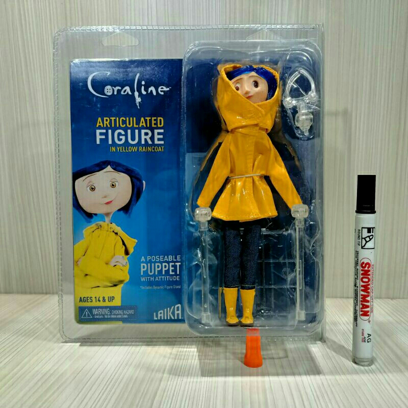 mainan action figurecoraline articulated series neca a possable puppettinggi sekitar 7 inchCWBetpHSD