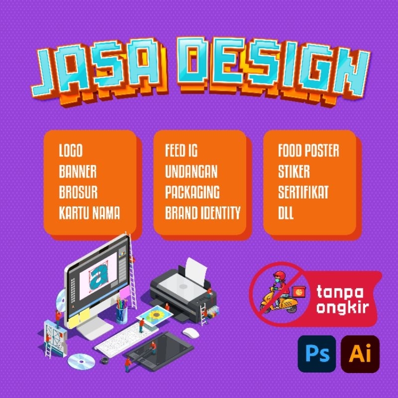 Jasa Desain Grafis, Desain Logo, Banner, Kartu Nama, Kemasan, Feed Instragram, Brosur, Stiker dll