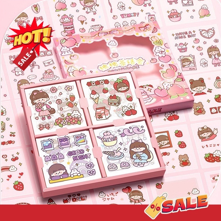 

Seller NINI STIKER KOREA ISI 100 PCS STICKER DECO AESTHETIC / CASE HP / DIARY / DIY / BUJO /SCRAPBOOK MOMO GIRL STICKER TUMBLER / BINDER