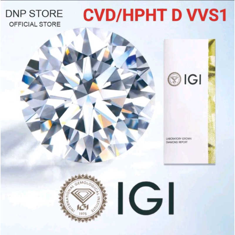 LAB GROWN DIAMOND - CVD/HPHT -  IGI/GIA - SERTIFIKAT