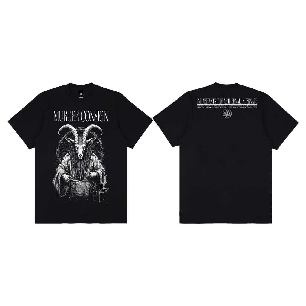 T-SHIRT / KAOS MURDER CONSIGN GOAT BLACK ORIGINAL
