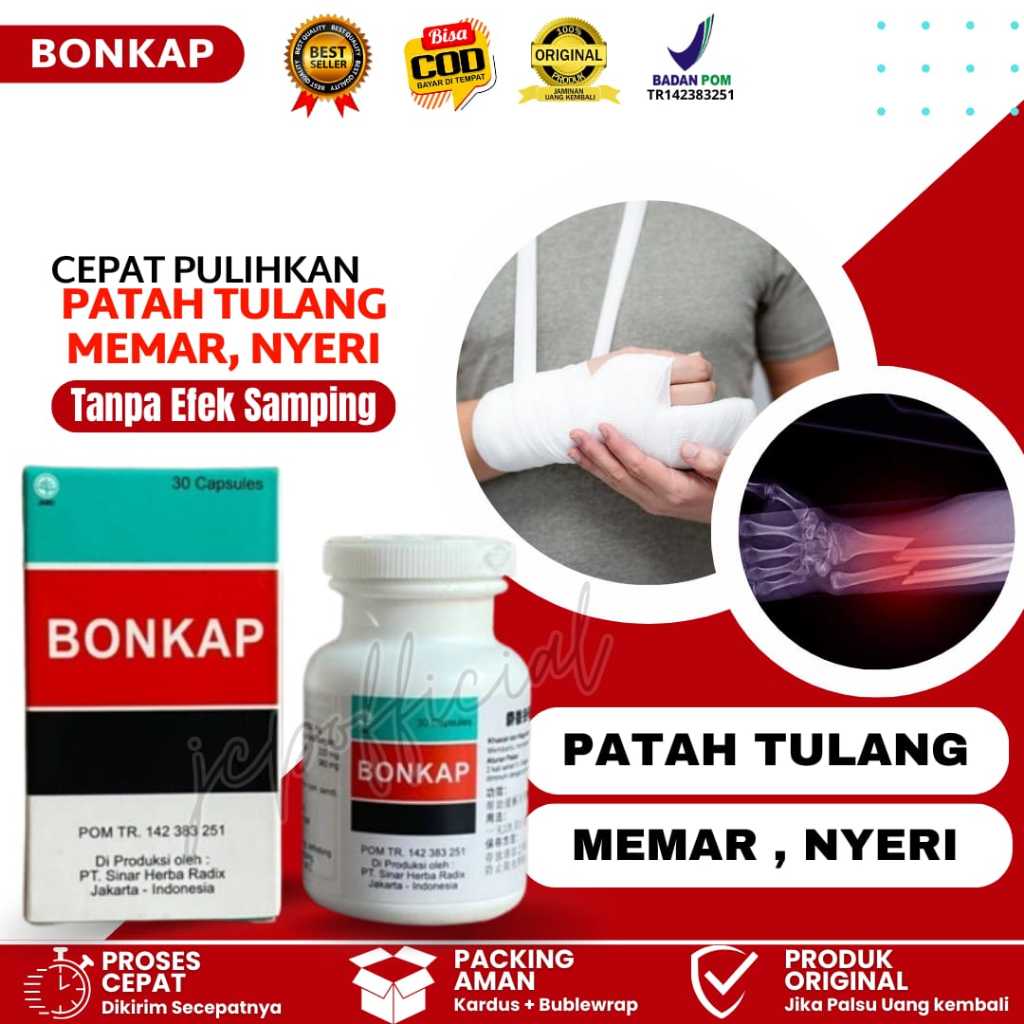 BONKAP (THE MUSK FRACTURE BONE JOINING PILL) - Obat Patah Tulang dan Nyeri Sendi Ampuh