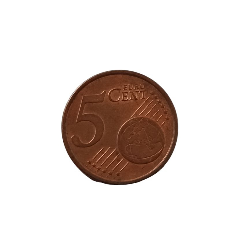 Koin asing 5 cent Euro Jerman 2002