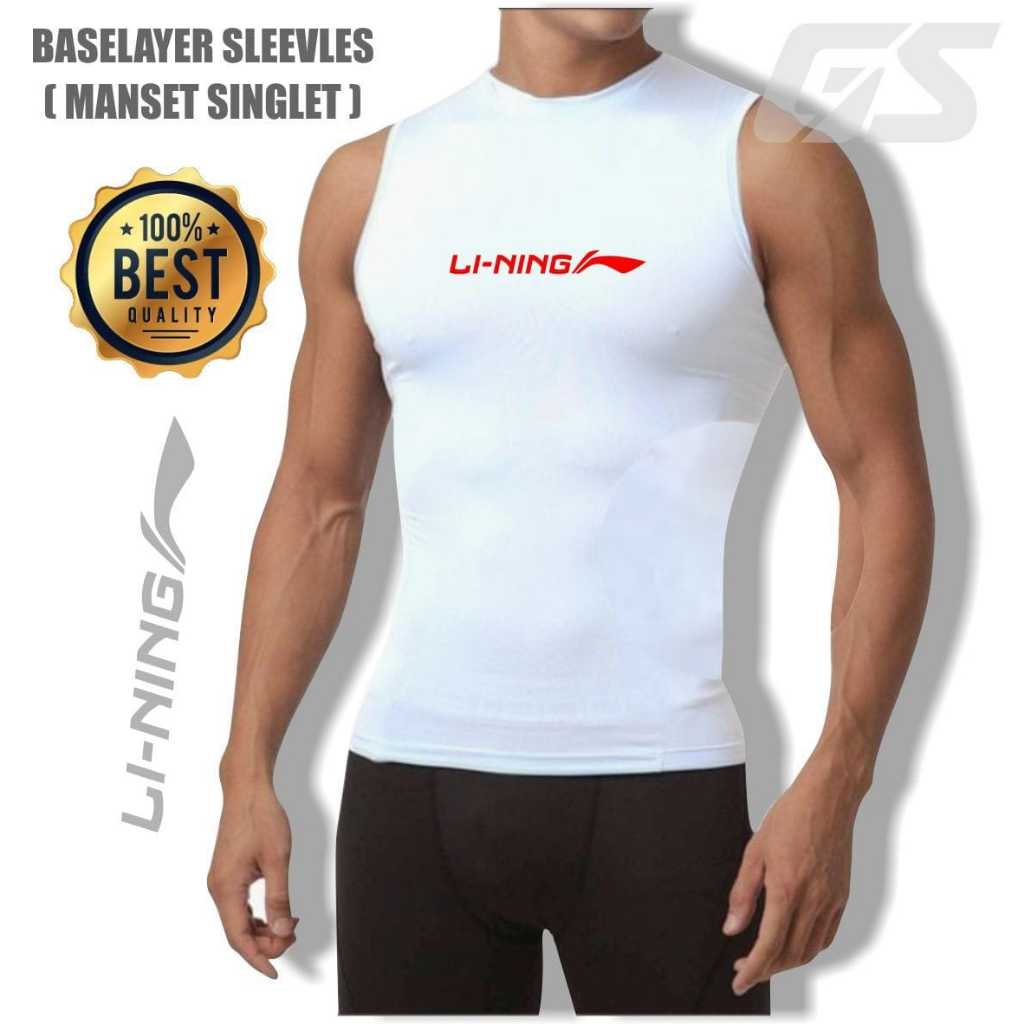 Baju singlet badmintonkaos street bulutangkis daleman singlet manset gym lari