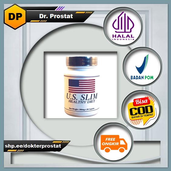 Bayar di Tempat - Promo US SLIM 300mg 20 Kapsul Made In Amerika Suplemen Penurun Berat Badan Origina