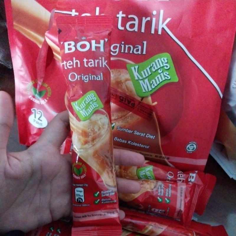 

BOH teh tarik ori (less sugar)