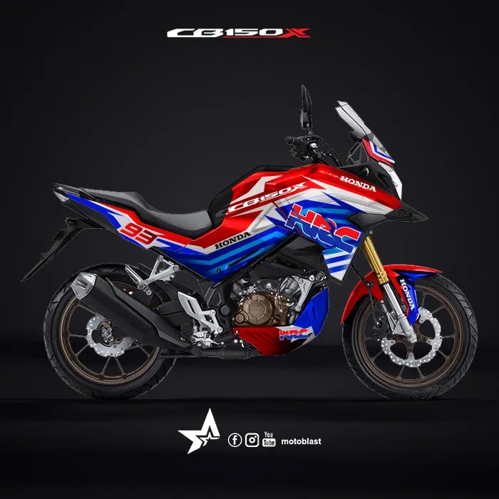 Decal stiker Honda CB150X HRC Fullbody Motoblast