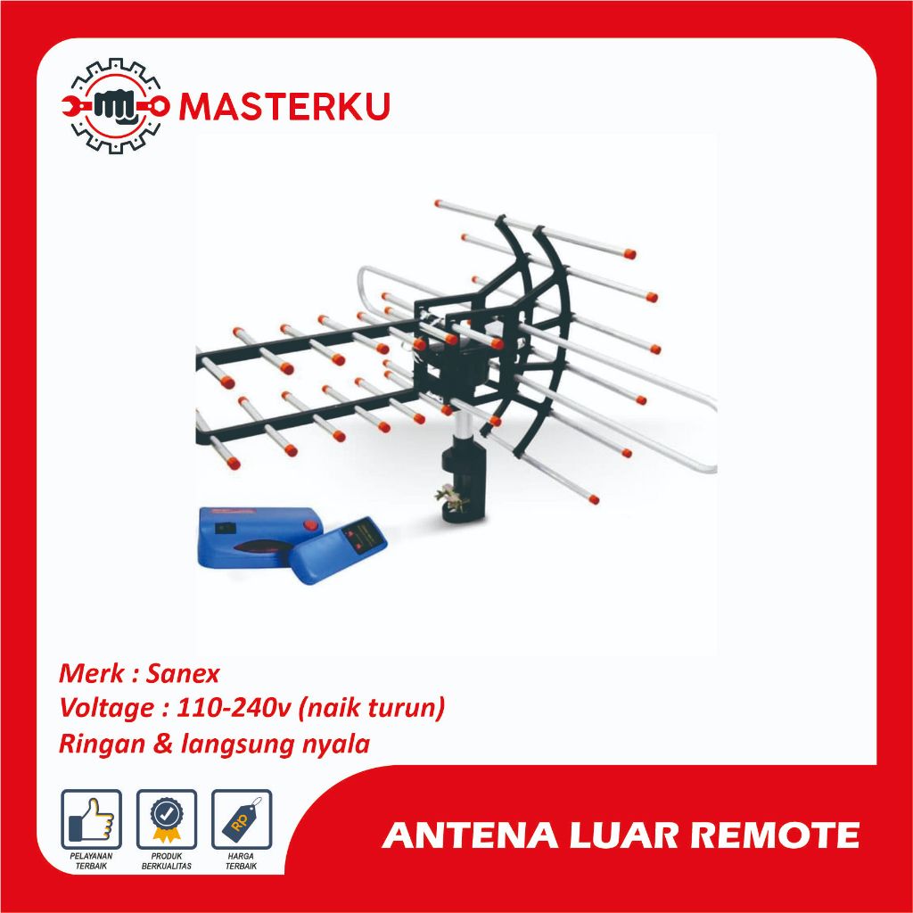 Antena Luar Remote Sanex / Antena Tv Luar Remot Boster Sanex