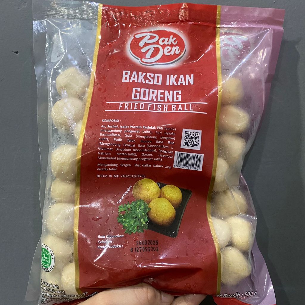 

Pak Den Bakso / Baso Ikan Goreng / Fried Fish Ball 500 Gram