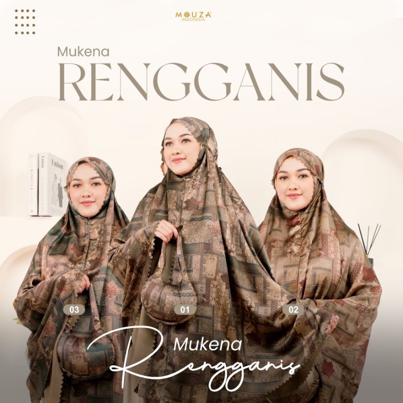 Mukena Rengganis by Mouza | Mukena Premium | Mukena Motif | Mukena Batik | Mukena Silk | Mukena Prem