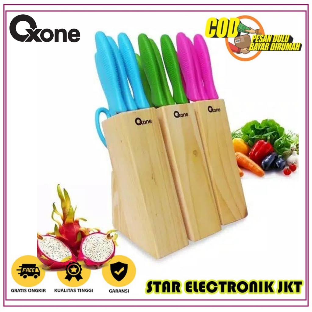 Oxone OX-961 Pisau Set Dapur Tajam Original